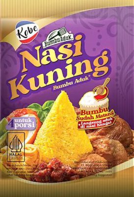 Kobe Bumbu Nasi Kuning — indonesischer gelbe Reis Gewürzmischung 3x15g