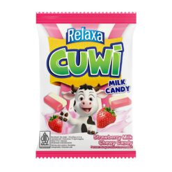 Relaxa Strawberry Chewy Milk Candy — Milch-Bonbon Erdbeeren 125g