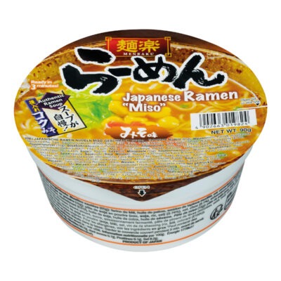 Menraku japanische Ramen Nudeln Miso-Geschmack 90g